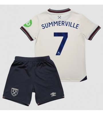 West Ham United Crysencio Summerville #7 Seconda Maglia Bambino 2025-26 Manica Corta (+ Pantaloni corti)